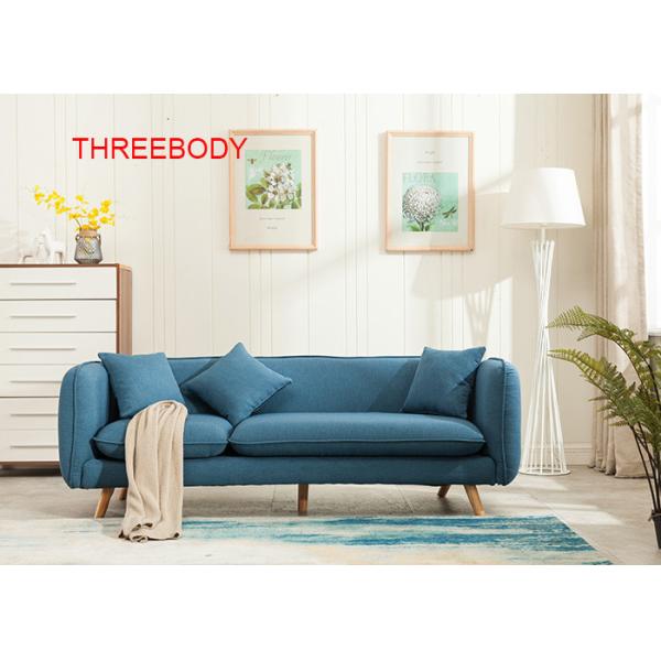 Durable Modern Living Room Furniture Comfortable Fabric Sofa Wooden Frame Structure