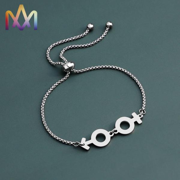 Hypoallergenic Adjustable SS304 Infinity Symbol Bracelet
