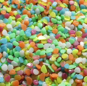 Quality 1.5mm Glow In The Dark Pebbles Glow Gravels For Yard Home Decoration Accessories wholesale