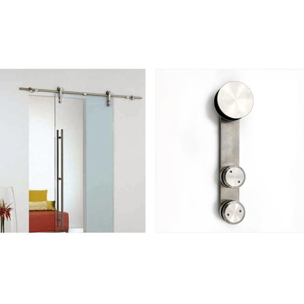 Sliding Shower Room Glass Door Accessories System Hardware Set in Silver/Black/Golden