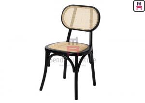 Quality Lacquered Armless Cane Dining Room Chairs With Ash Wood wholesale