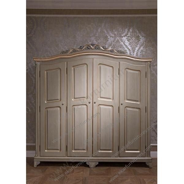 Wardrobe furniture wardrobe antique large wardrobe wood armories door wardrobe TC002