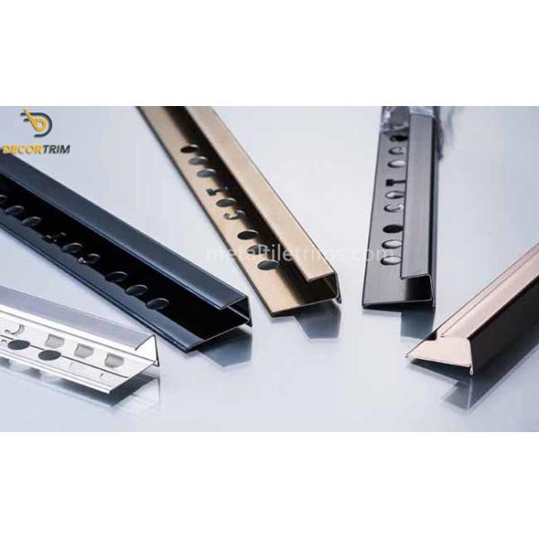 SS304 Stainless Steel Edge Trim For Tiles Ceramic Decoration
