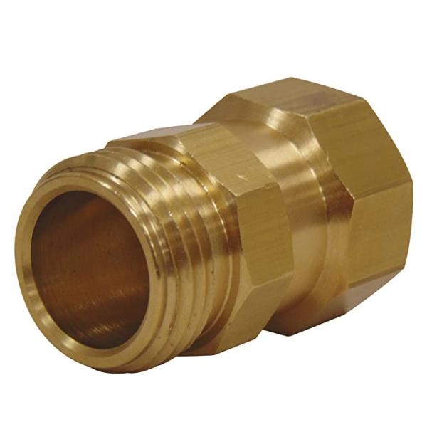 1.25" Dia X 1.75"L Brass Tee Fitting For Garden Hose