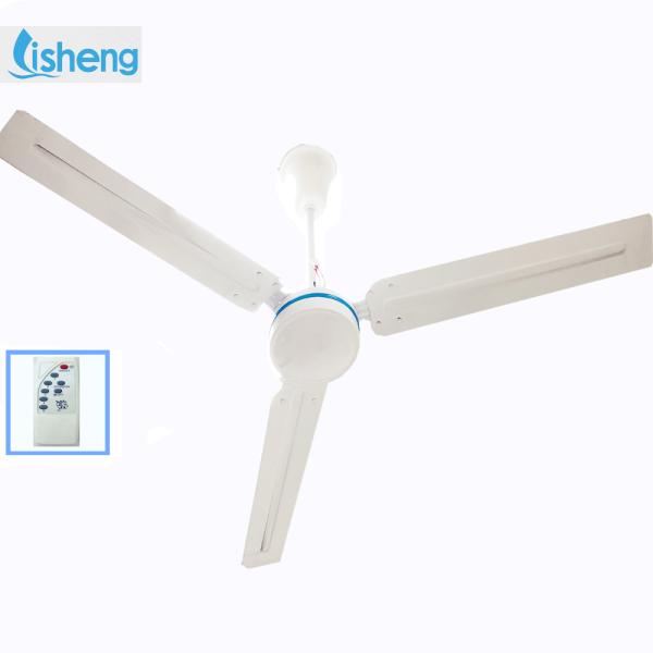 Remote Control Blade Ceiling Fan AC DC Household with three metal blades
