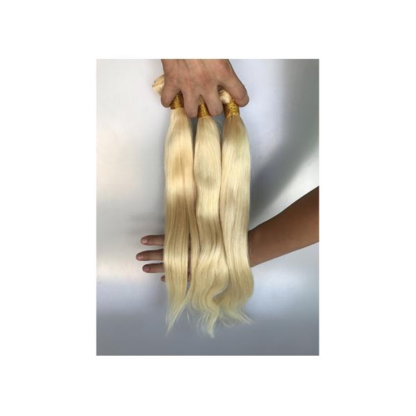 Full Cuticle 100% Brazilian Virgin Hair / 22 Inch 613 Blonde Straight Hair