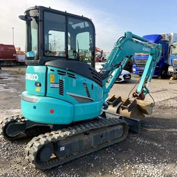 Second Hand SK50 Kobelco Excavator Track Roller with Original Hydraulic Cylinder