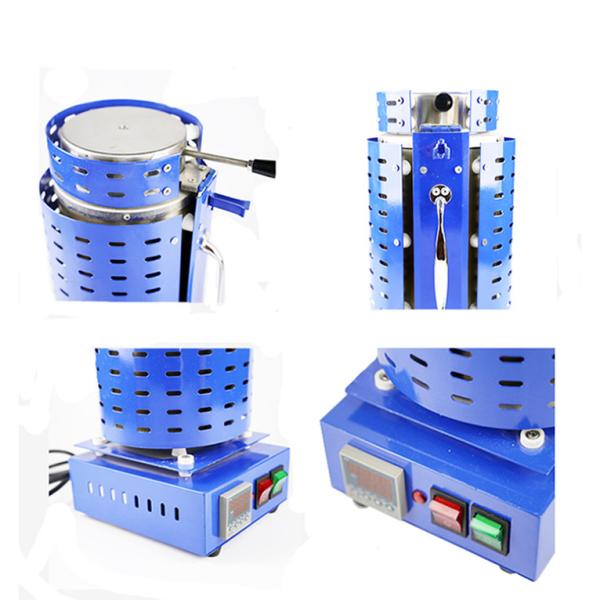 1100 Degree 1.5kw Gold Melting Machine 3kg Resistance Melting Furnace