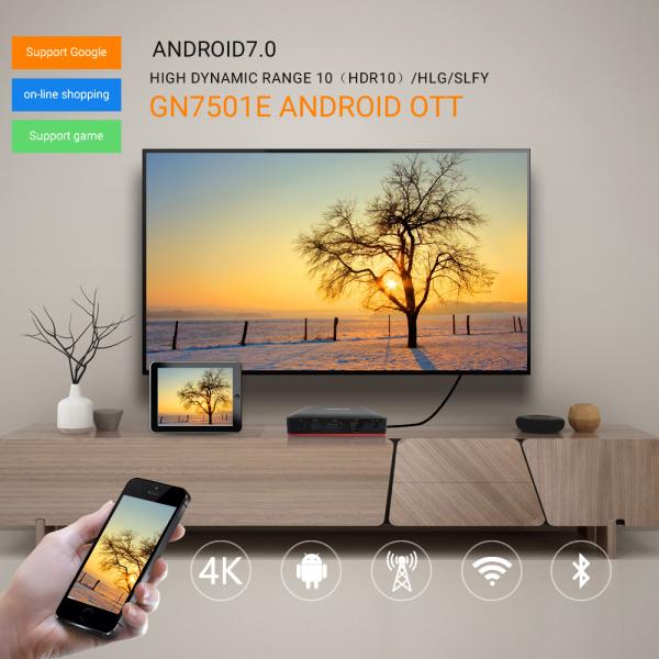 Android Smart TV Box OTT Set Top Box 3D Video Playing 4K