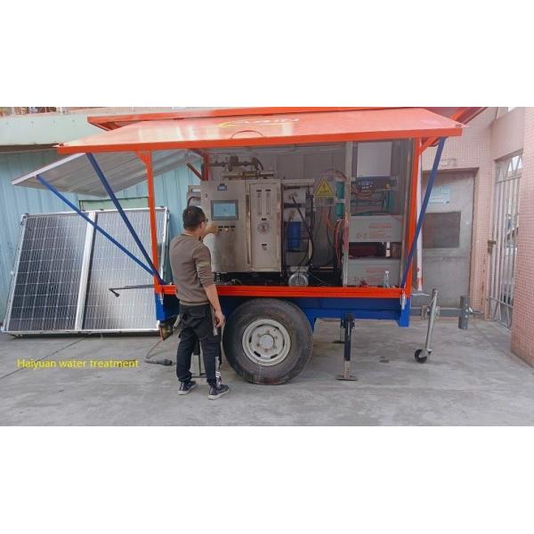 Mobile Reverse Osmosis System Filtration Trailer Mobile Water Filtration Unit