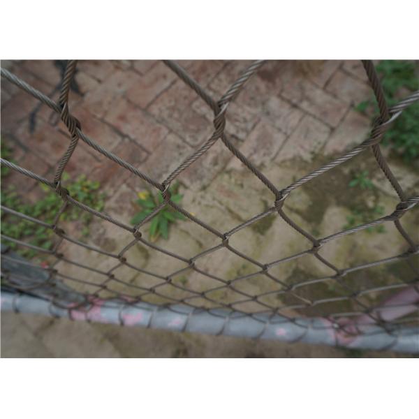 SUS304 Architectural Stainless Steel Wire Mesh 100mm Ss Rope Mesh