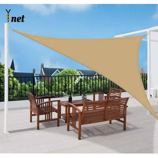 Square Shade Sail Net Beige Outdoor Waterproof Shade Cloth Anti UV