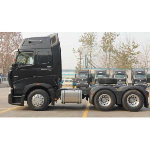 A7 420hp Lhd 6x4 Sinotruk Tractor Truck With 3.5 Inch Kingpin Euro2