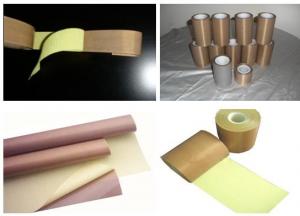 Quality PTFE coated  fabric with adhesive  used for sorts of high temperature roller submerging  0.18mm wholesale