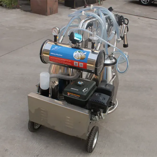 Portable Vacuum Pump Milking Machine with 25 Liter Stainless Steel Bucket and 0.75kw Power for Efficient Dairy Farming