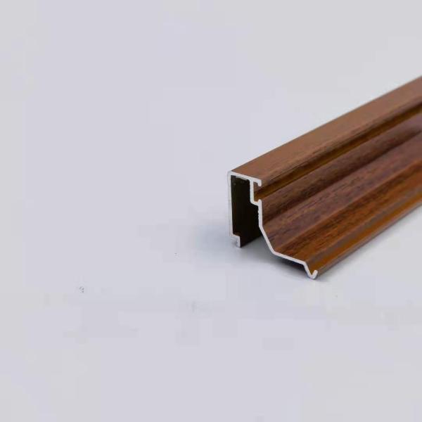Mill Finished Wood Grain Aluminium Profile For Window And Door
