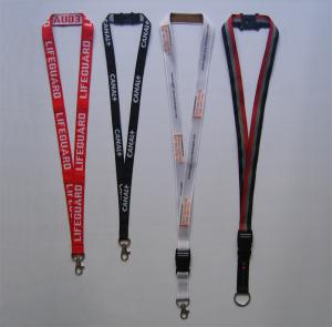 Quality Woven Lanyard WVL-1, Double Polyester Lanyard with Woving your logo wholesale