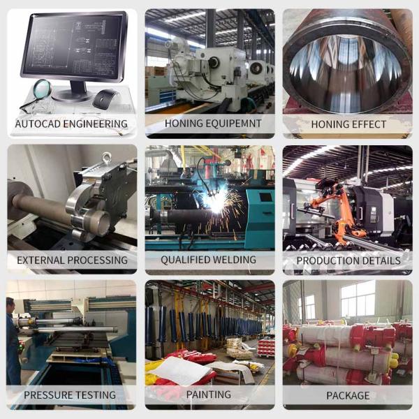 Single Acting Hydraulic Oil Cylinder for Agricultural Vehicles Dump Truck tipper