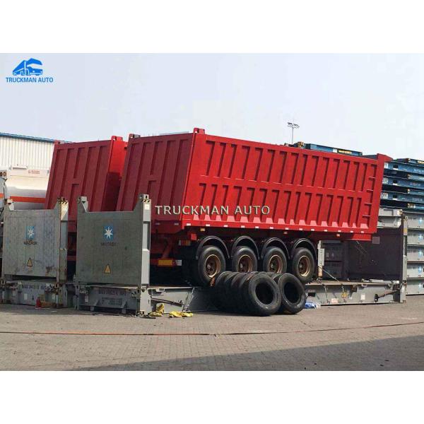 Truckman Brand Load Trail Dump Trailer For Ghana Bauxite Haulage Demand