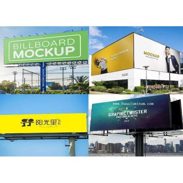 1500*3050mm Highway Advertisement Board Halogen Free 3mm Aluminum Composite Panel