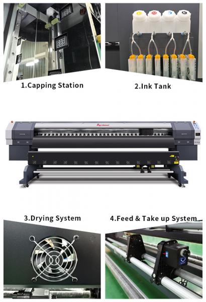 Eco Solvent Ink 3.2m Aluminum Beam Digital Inkjet Printer