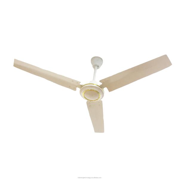 Industrial Blade Ceiling Fan Full Copper Motor 12V 56 Inch Remote Control