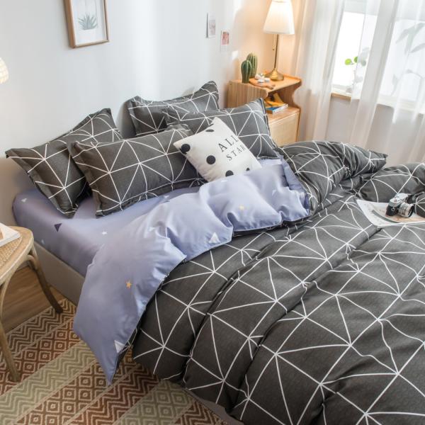 Adult Grade A 100% BAMBOO Bedding Comforter Sets with Marble Pattern Duvet Cover Set