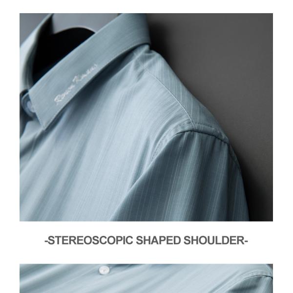 Non-Ironing Men's Ice Silk Business Formal Short-Sleeved Shirt with Plus Size Options