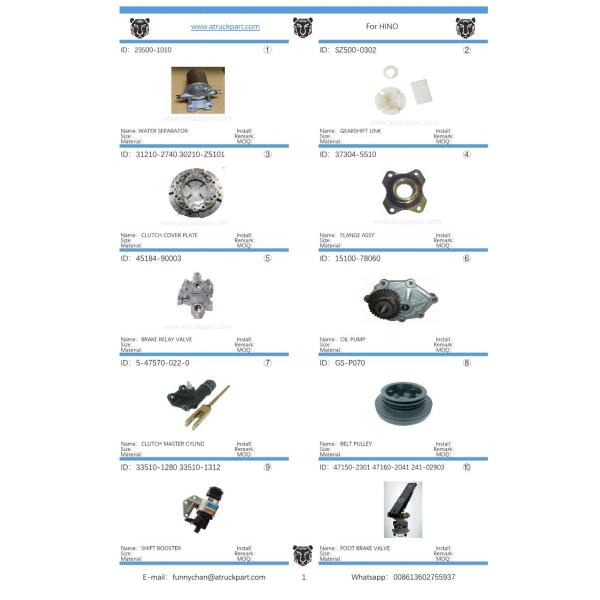 Japanese Truck Engine Spare Parts Piston S130A-E0100 S130b-E0390 for Hino J08e