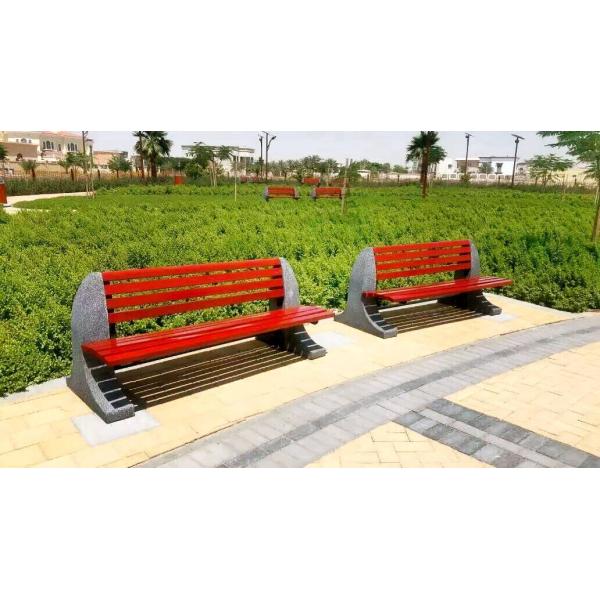 Leisure Plastic Wood Bench , Recycled Garden Bench With Two Dividers