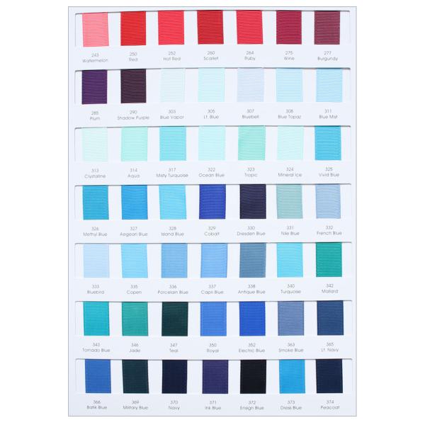 8 Inch Hair Bow Ribbon Grosgrain Fabric Multi Colour Double Face Style