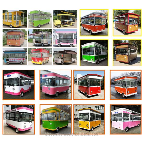 2022 6M Unique Design Catering Mobile Food Truck for Cold Drink and 55km Range Electric