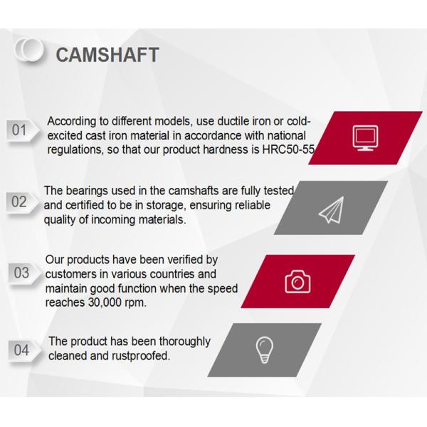 China XCD125 Motorcycle Engine Components High Performance Motorcycle Camshaft companies