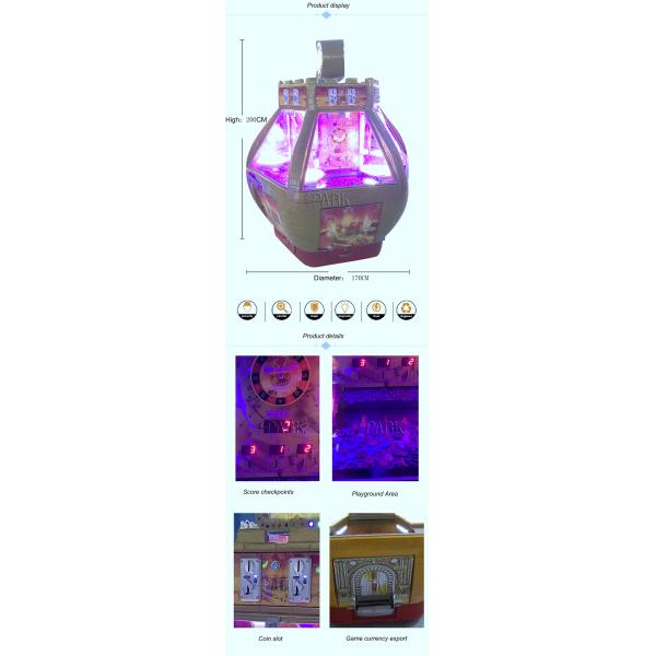 EPARK Arcade Games Golden Fort Coin Pusher Game Machine 230W 220V