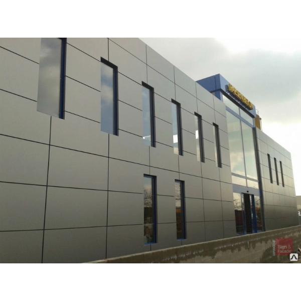 Durable Aluminum Curtain Wall Panels Metallic Color PVDF / Powder Coating