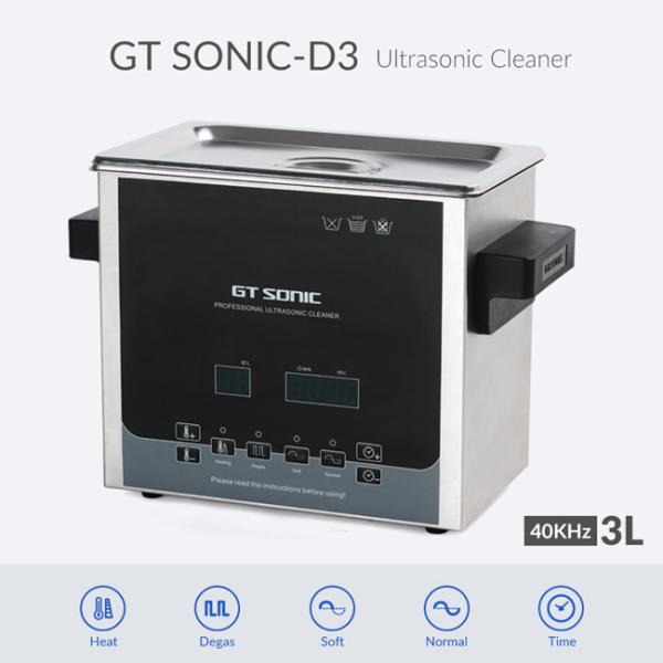 Stainless Steel Ultrasonic Jewelry Cleaner 240 * 140 * 100MM Tank 3L