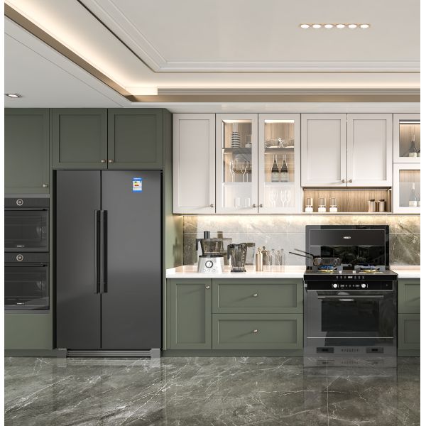 Factory Modular Modern Kitchen Cabinet Design Custom Walnut Kitchen Cabinets