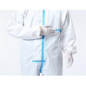 China Hospital Breathable PPE Disposable Medical Protective Coverall With Tape on sale
