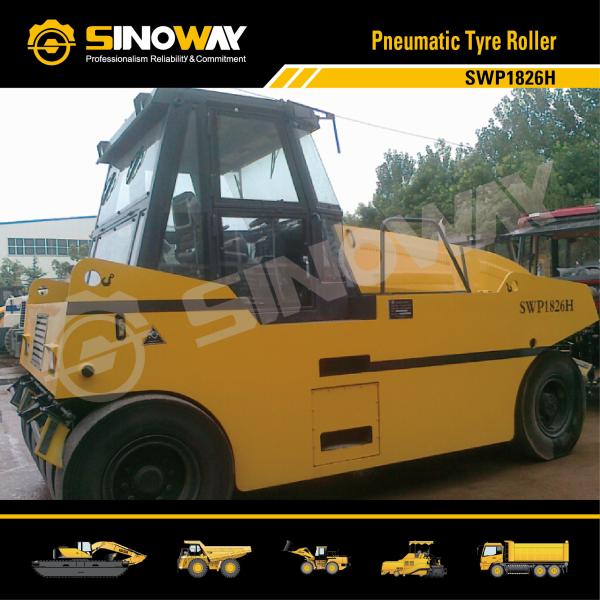 ISO9001 Building Construction Equipments Hydrostatic Pneumatic Tyre Roller Asphalt