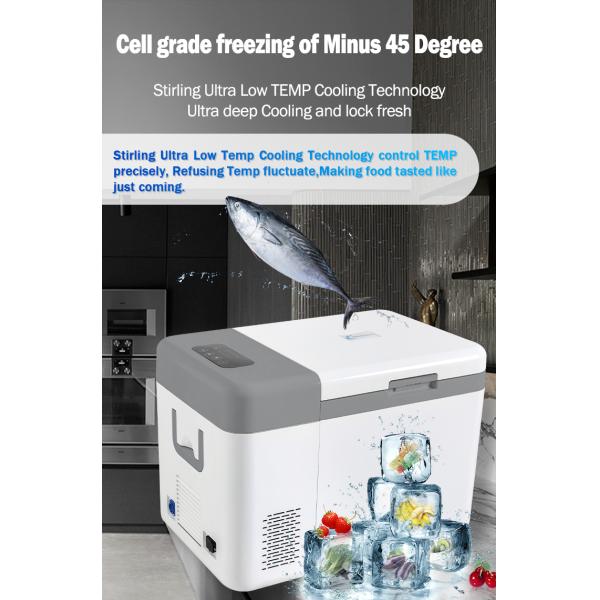 Under Table Portable Ultra Low Temp -45C Stirling Cooler with HE Refrigerant and Style