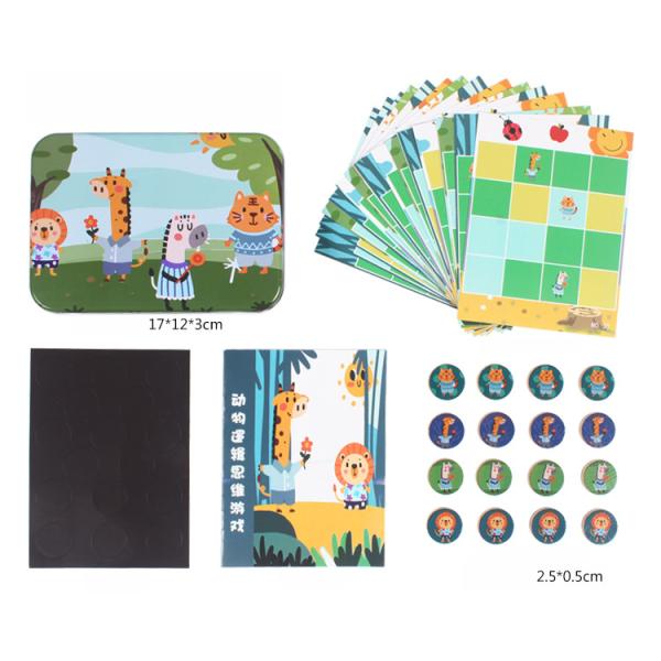 Montessori 3D Unisex Memory Match Puzzle Game Chess Toy