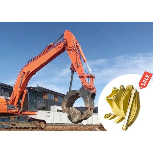 NM400 Q355B Mechanical Grapple For Grabbing Log Stone Cat Hitachi Komatsu