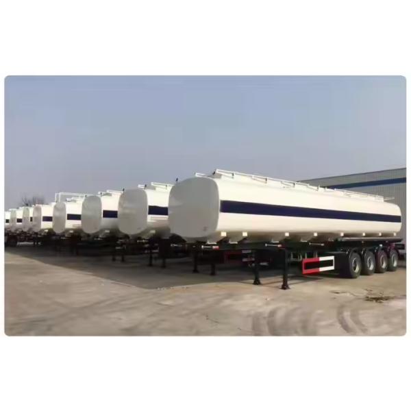 4 Axles 54000liters 6 Compartments Carbon Steel For Liquid Chemical Petroleum Food Processing Oil Fuel Tank Trailer
