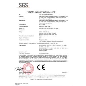 Guangdong Wotech Renewable Energy & Technology Co., Ltd. Certifications