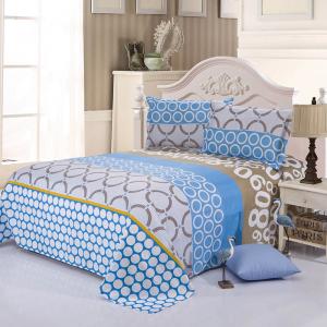 Quality Geometric Design Flat Sheet Pillowcases Duvet Cover Bedding Sets wholesale