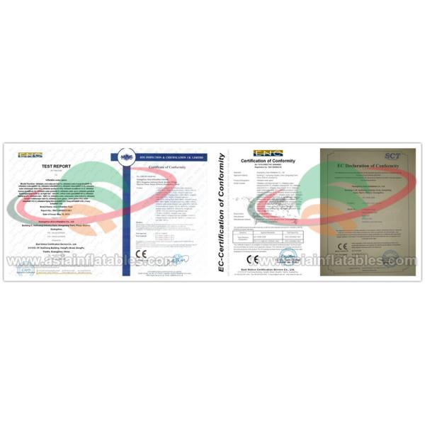 0.9mm Heavyduty Pvc Tarpaulin Inflatable Bouncer Water Sports , Inflatable Water Games