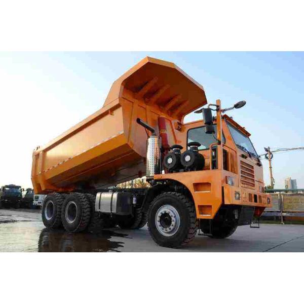 U Shape Rigid Dump Truck , Single Side Cab 50 - 60 Ton Heavy Dump Truck