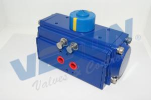Quality Ployester Coated Quarter Turn Pneumatic Rack And Pinion Pneumatic Actuator Control Ball Or Butterfly Valves wholesale