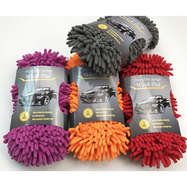 Blue Sponge Round Microfiber Cleaning Pad Ultra Soft Car Wax Applicator