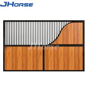 Quality Back Side Horse Stable Partitions Black Powder Coated wholesale